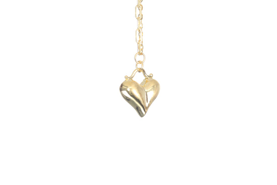 24K Gold Heart Necklace