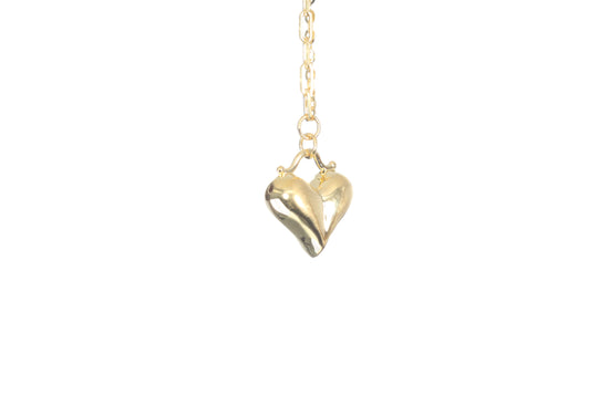 24K Gold Heart Necklace