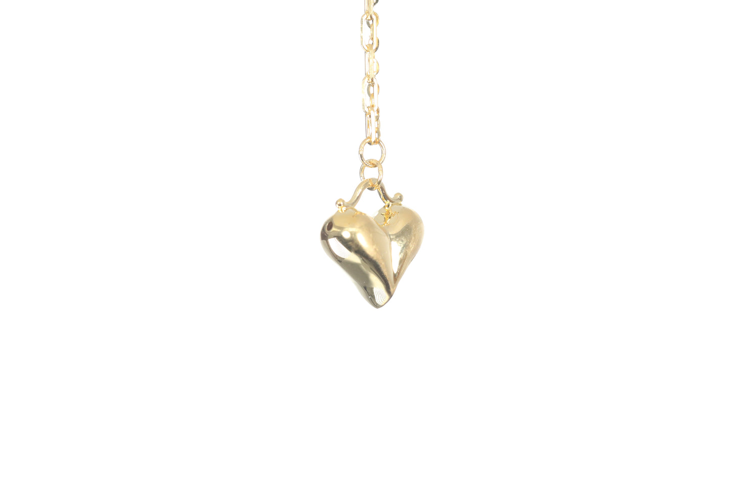 24K Gold Heart Necklace