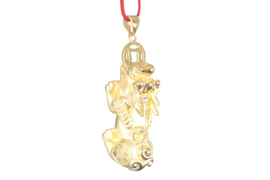 24K Gold Pixiu Pendant