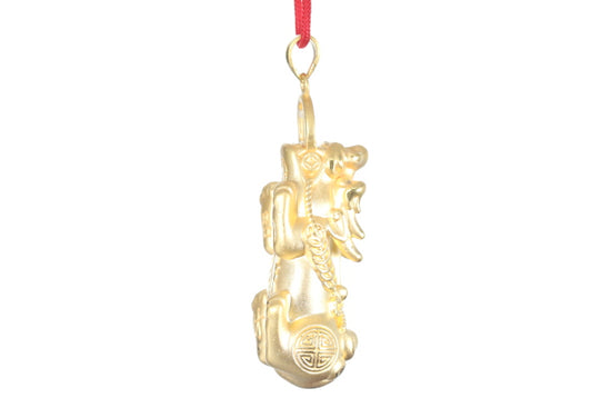 24K Gold Pixiu Pendant