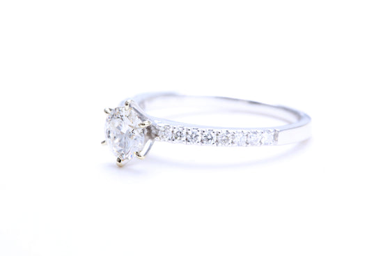 1/2 Carat Micro Pavé Engagement Ring