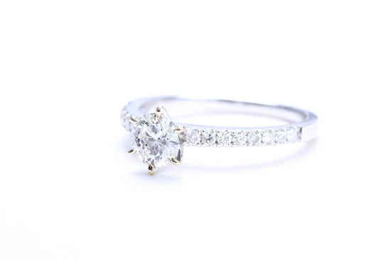 Load image into Gallery viewer, 1/2 Carat Micro Pavé Engagement Ring

