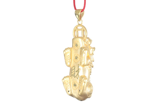 24K Gold Pixiu Pendant