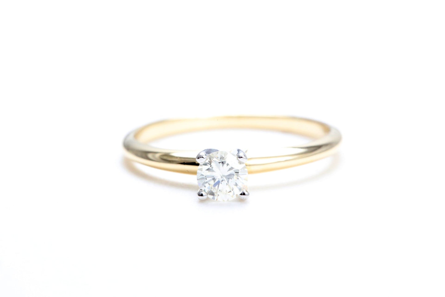 1/4 Carat Solitaire Engagement Ring in 14K Yellow Gold