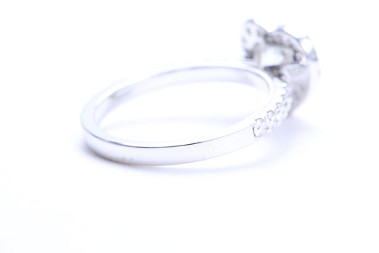 One Carat Heart Shaped Engagement Ring