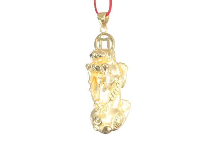 24K Gold Pixiu Pendant