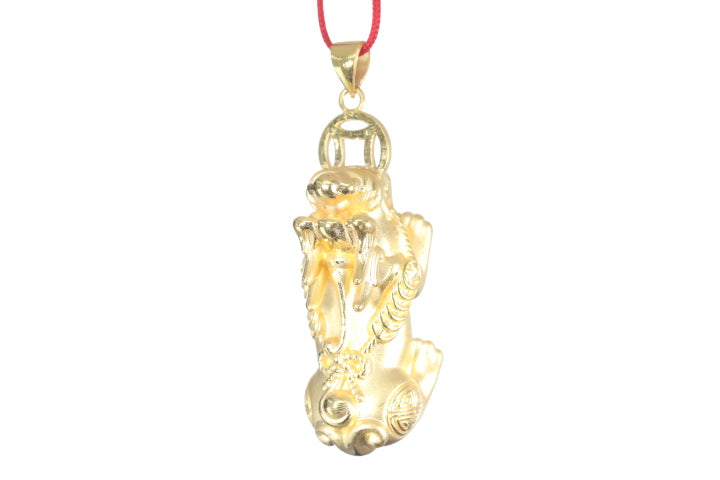 24K Gold Pixiu Pendant