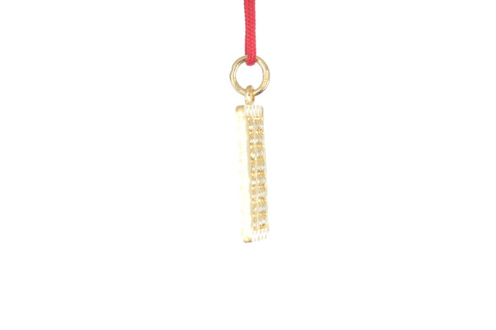 24K Gold Abacus Pendant