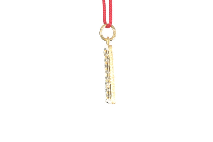 24K Gold Abacus Pendant