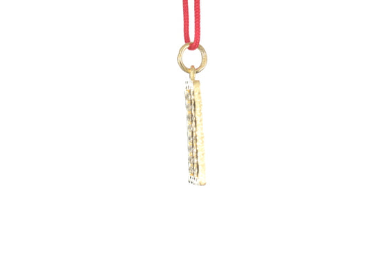 24K Gold Abacus Pendant