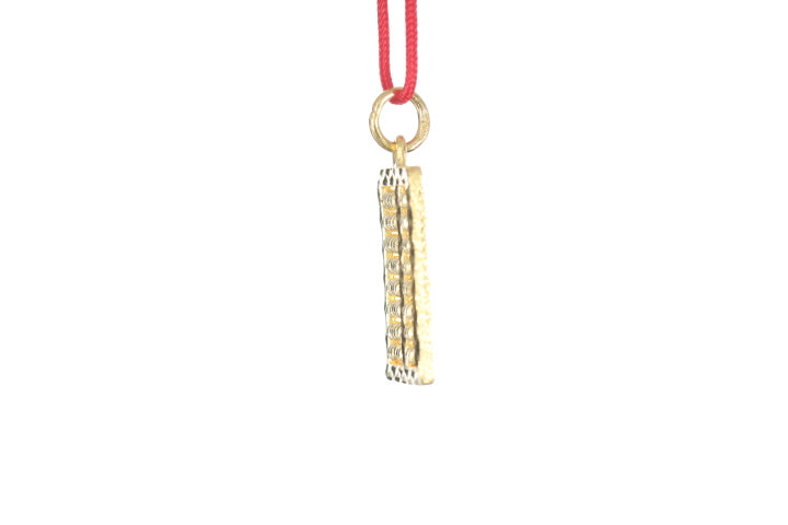 24K Gold Abacus Pendant