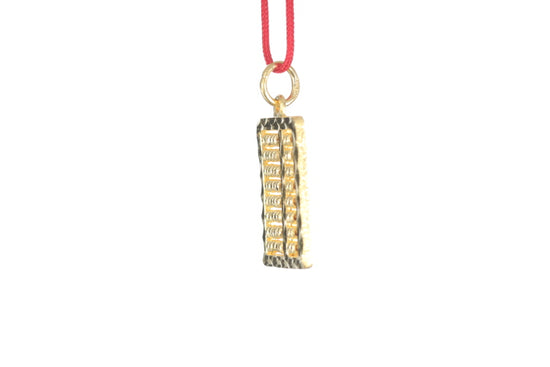 24K Gold Abacus Pendant