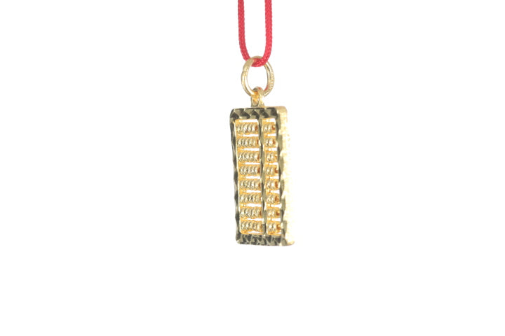 24K Gold Abacus Pendant