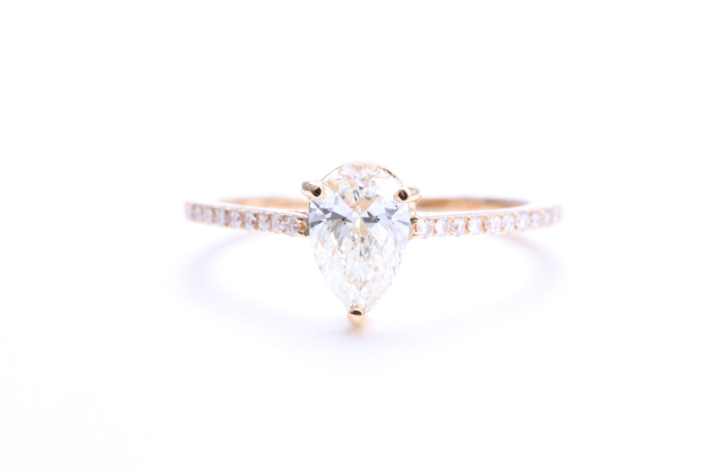 3/4 Carat Pear Shaped Engagement Ring