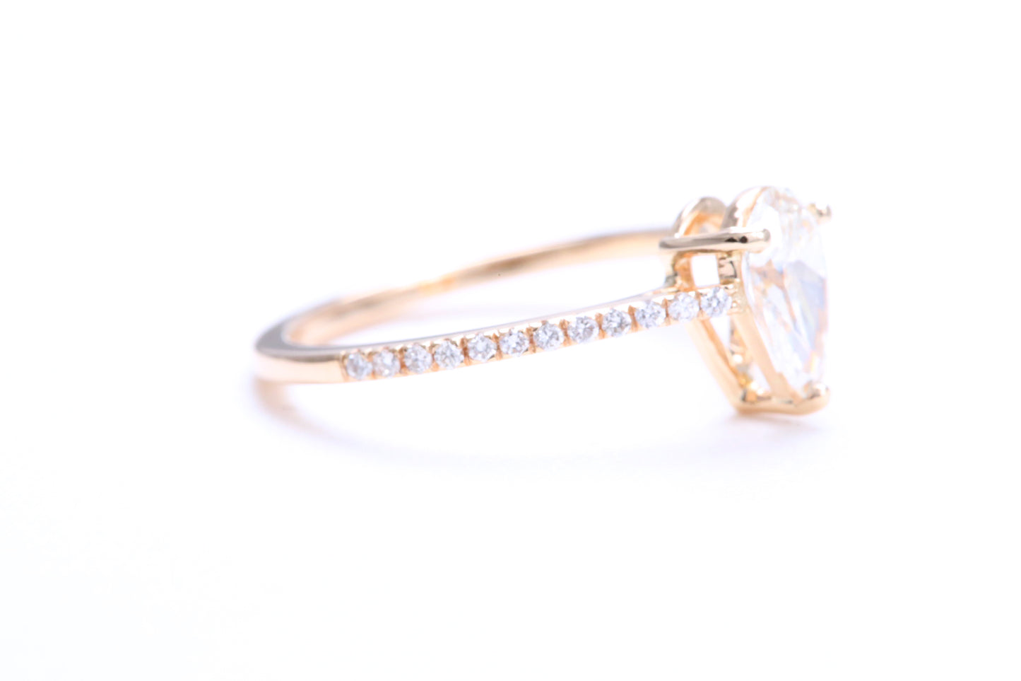 3/4 Carat Pear Shaped Engagement Ring