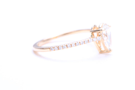 3/4 Carat Pear Shaped Engagement Ring