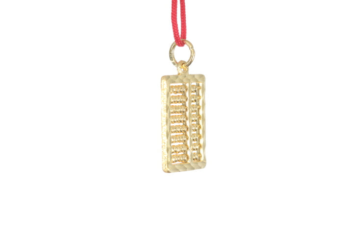 24K Gold Abacus Pendant