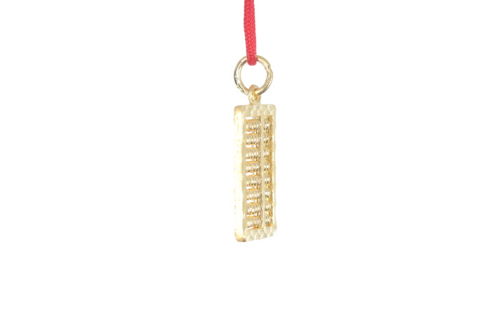 24K Gold Abacus Pendant