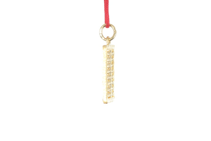 24K Gold Abacus Pendant