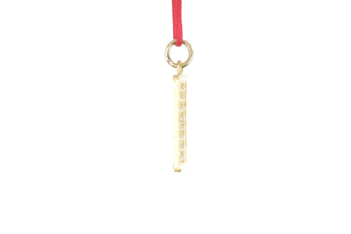 24K Gold Abacus Pendant