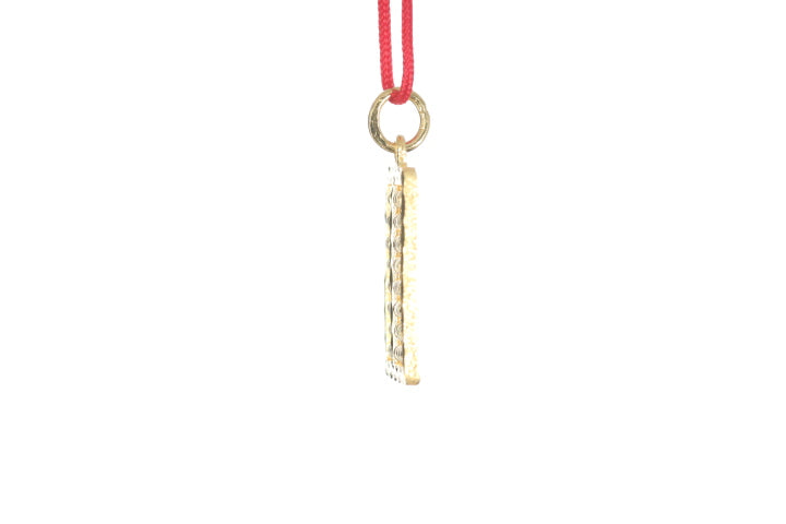 24K Gold Abacus Pendant