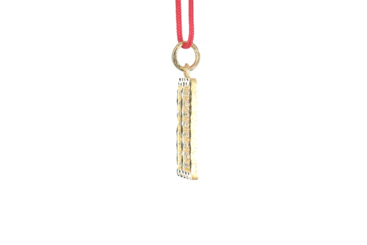 24K Gold Abacus Pendant