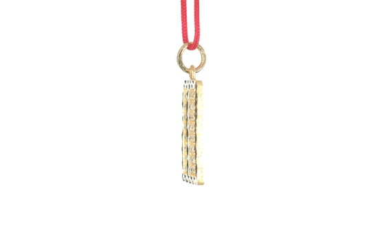 24K Gold Abacus Pendant