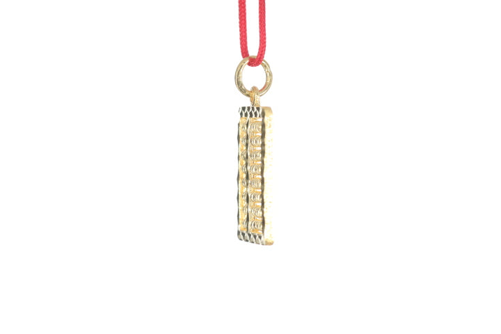 24K Gold Abacus Pendant