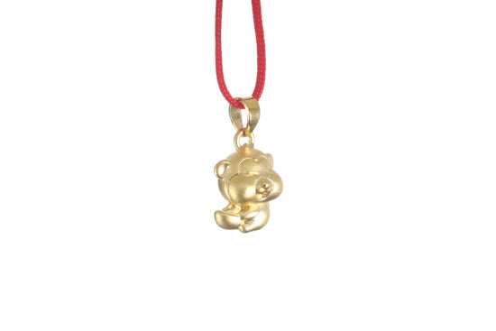 24K 3D Monkey Cartoon Pendant