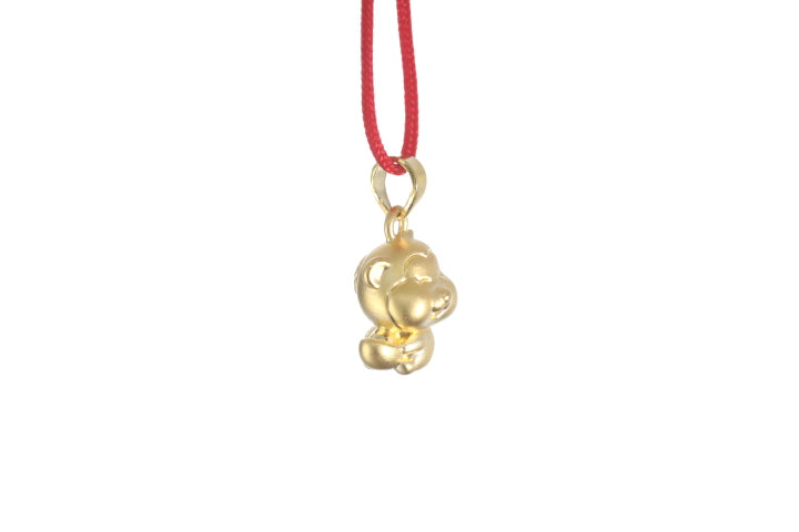 24K 3D Monkey Cartoon Pendant