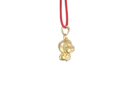 24K 3D Monkey Cartoon Pendant