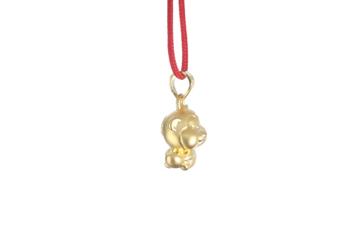 24K 3D Monkey Cartoon Pendant