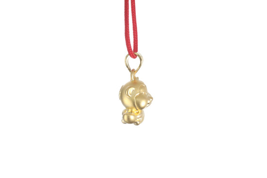 24K 3D Monkey Cartoon Pendant