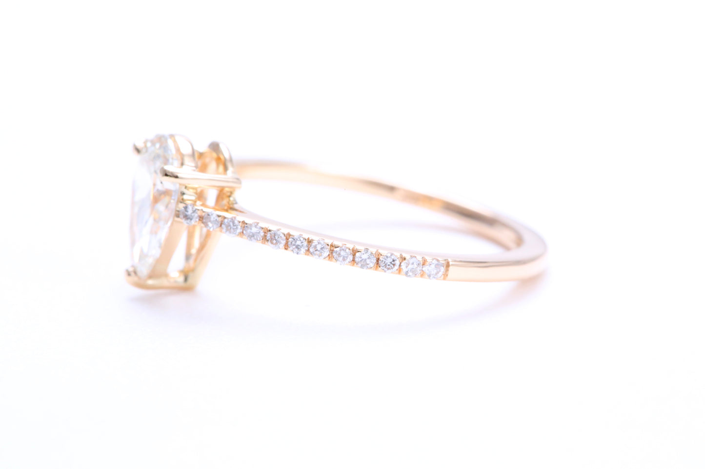 3/4 Carat Pear Shaped Engagement Ring