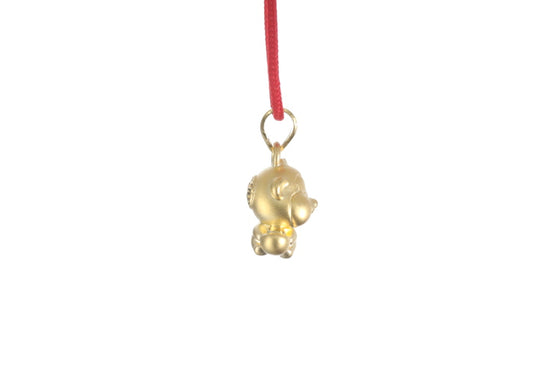 24K 3D Monkey Cartoon Pendant