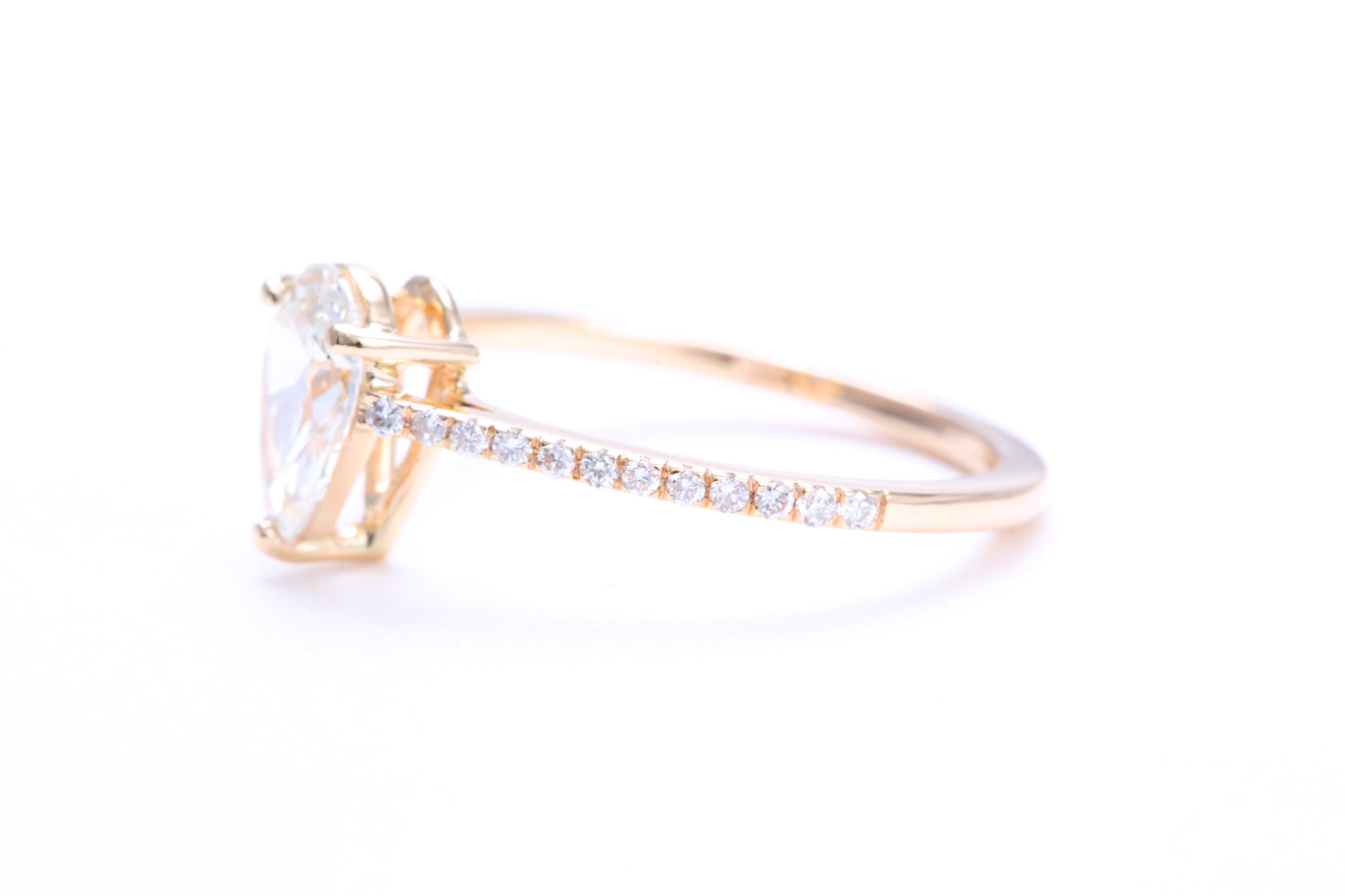 3/4 Carat Pear Shaped Engagement Ring