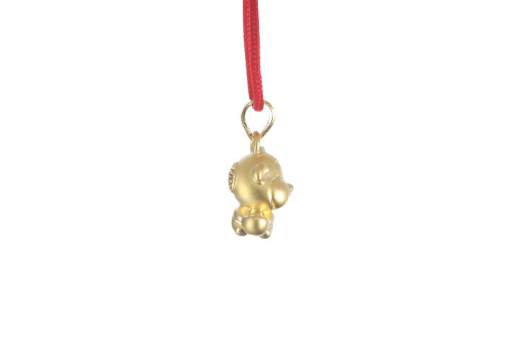 24K 3D Monkey Cartoon Pendant