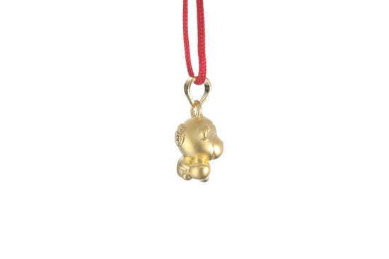 24K 3D Monkey Cartoon Pendant