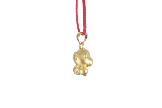 24K 3D Monkey Cartoon Pendant