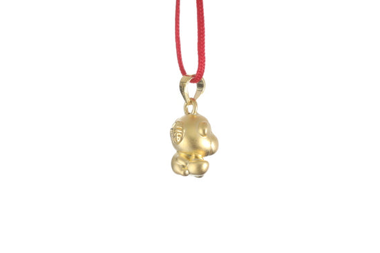 24K 3D Monkey Cartoon Pendant