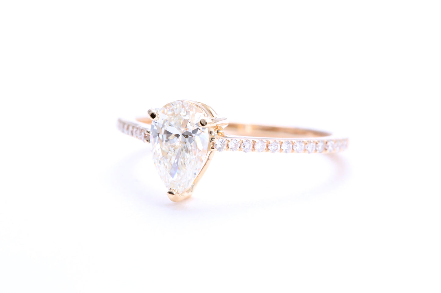 3/4 Carat Pear Shaped Engagement Ring