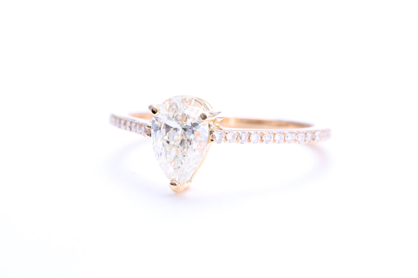 3/4 Carat Pear Shaped Engagement Ring