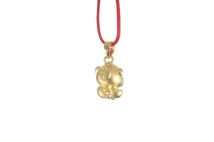 24K 3D Monkey Cartoon Pendant