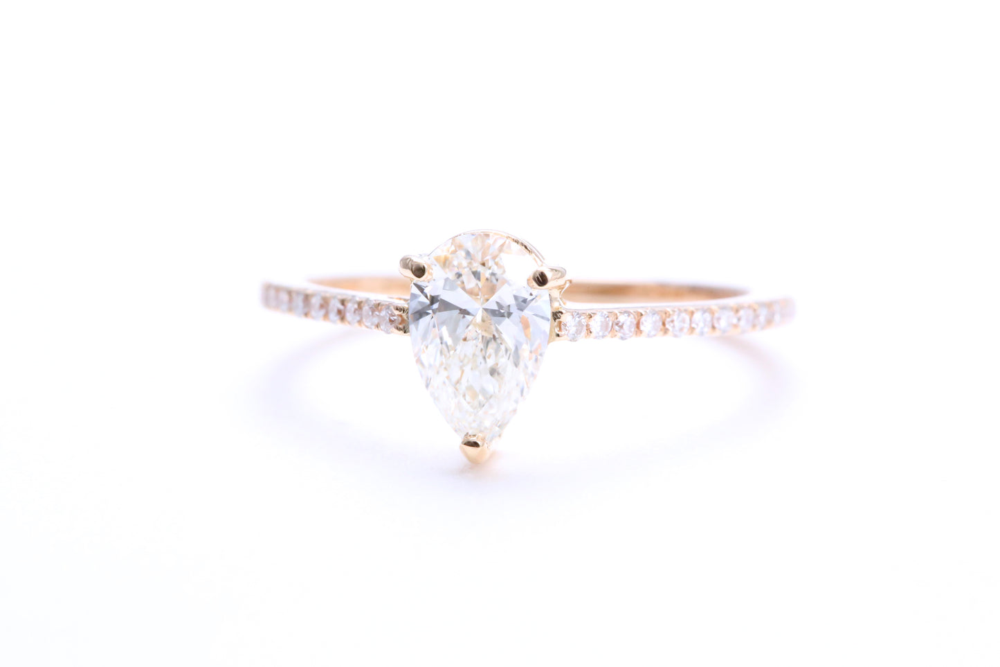 3/4 Carat Pear Shaped Engagement Ring