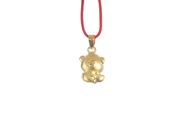 24K 3D Monkey Cartoon Pendant