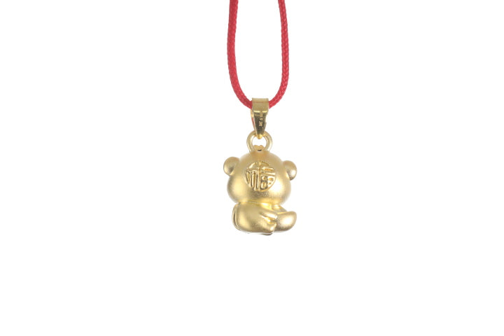 24K 3D Monkey Cartoon Pendant