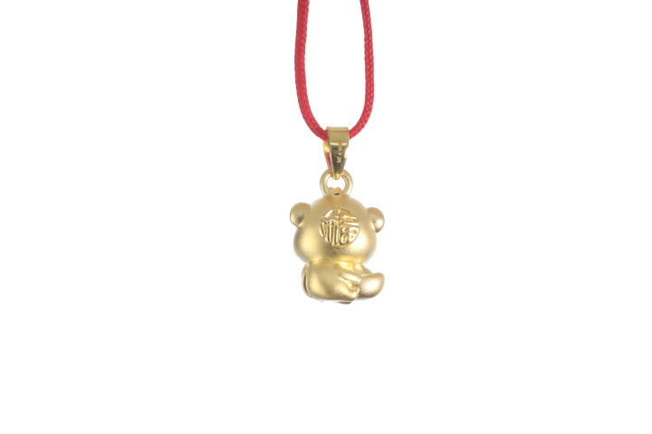 24K 3D Monkey Cartoon Pendant