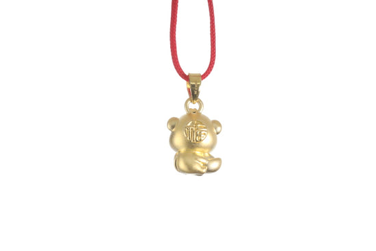 24K 3D Monkey Cartoon Pendant