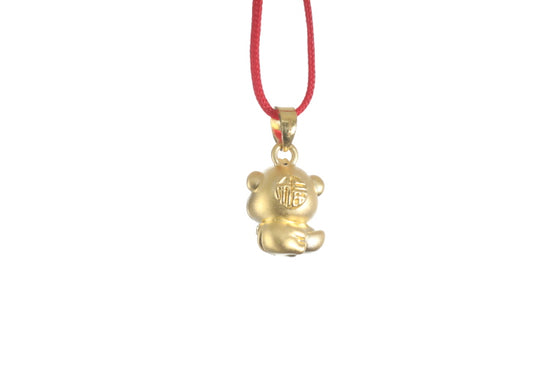 24K 3D Monkey Cartoon Pendant